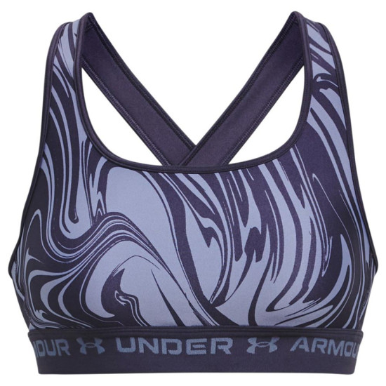 Under Armour Γυναικείο μπουστάκι Crossback Mid Print Bra Under Armour Γυναικείο μπουστάκι Crossback Mid Print Bra